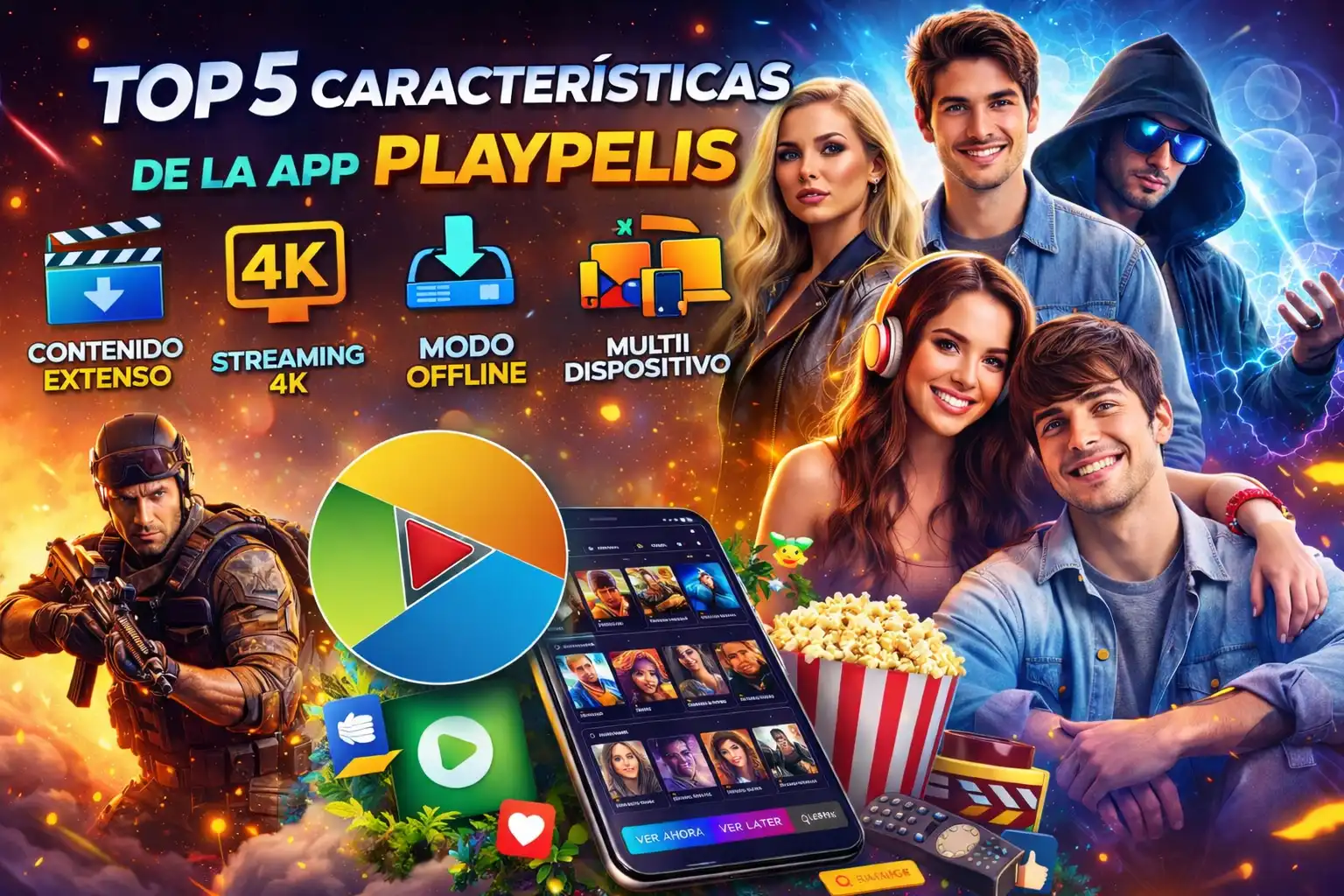 Top 5 Características de la App Playpelis